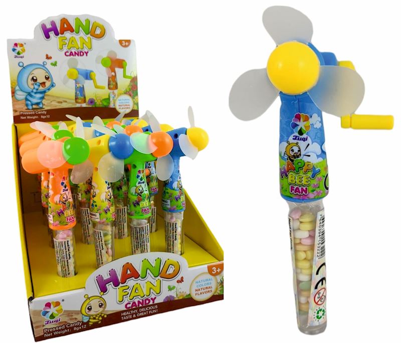 Candy Container Hand- Ventilator Happy Bee Fan