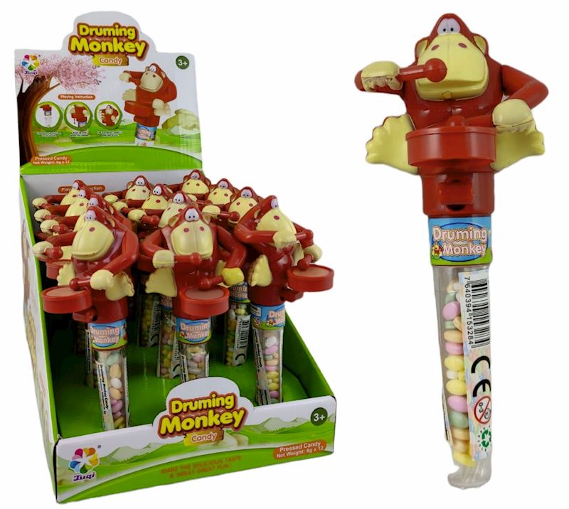 Candy Container Trommelaffe Druming Monkey