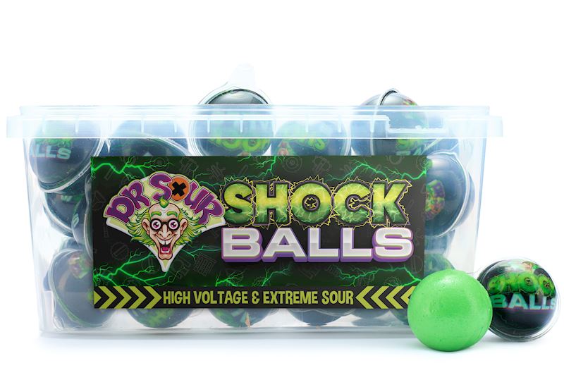 Dr. Sour Shock Balls Kaubonbon Extreme Sour, Dose à 50 Stk.