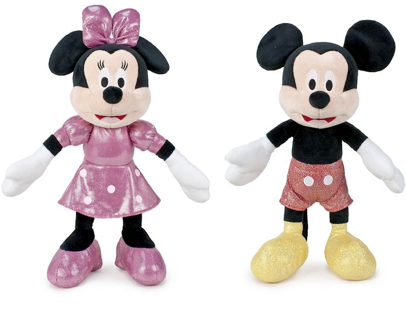 Plüsch Minnie & Mickey mit Glitzerkleider 30/40cm