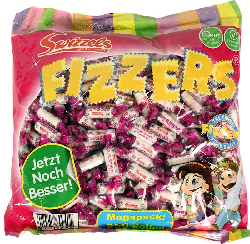 Swizzels fizzers mini Sachet à 250 Rollen 2,8Rp/Stk.