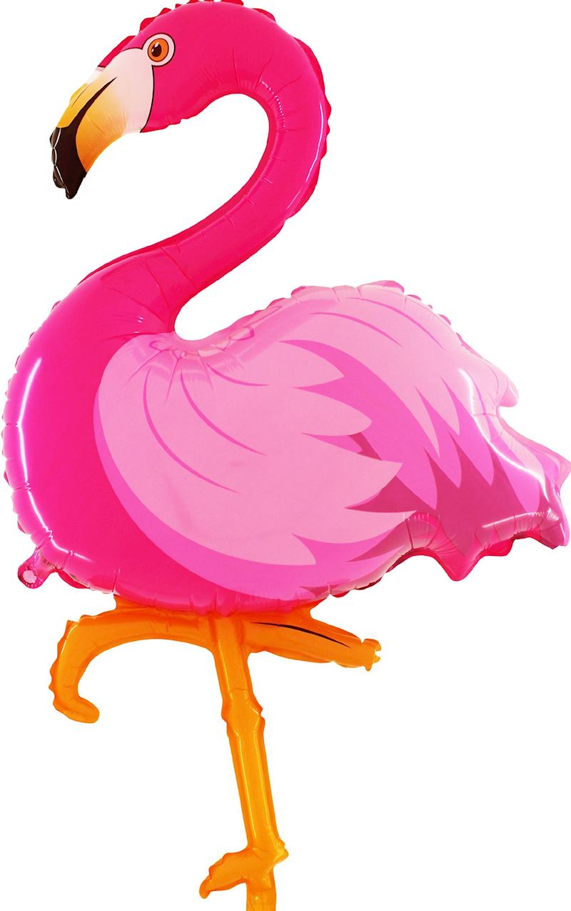 Ballon alum. Ouvert Flamingo