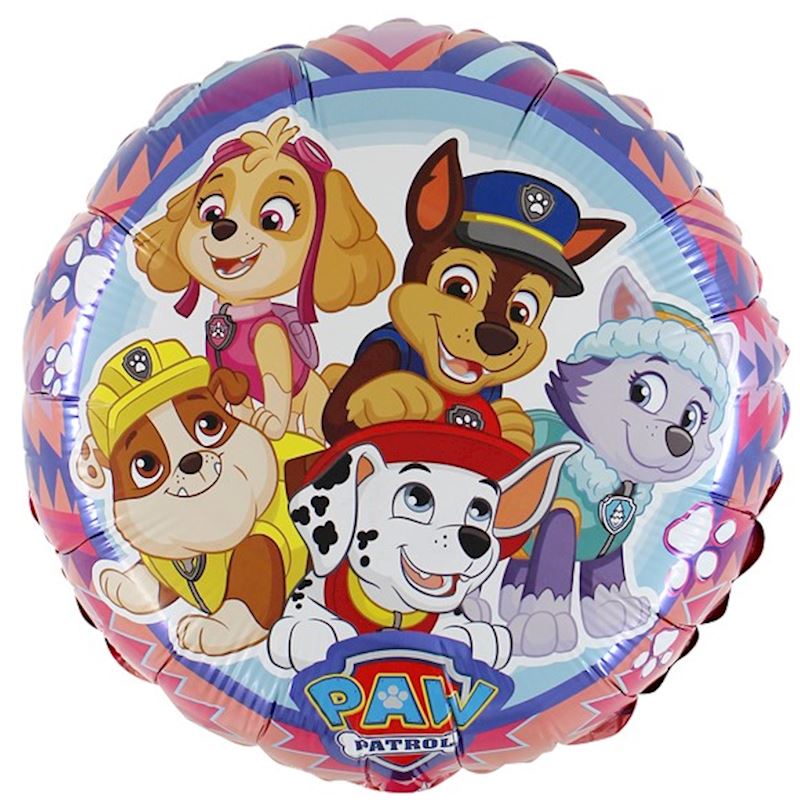 Folienballon offen rund Paw Patrol Adventure, 45 cm