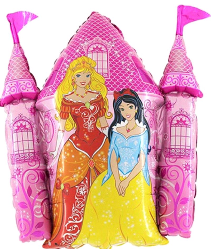 Folienballon offen Mini Schloss Prinzessinnen