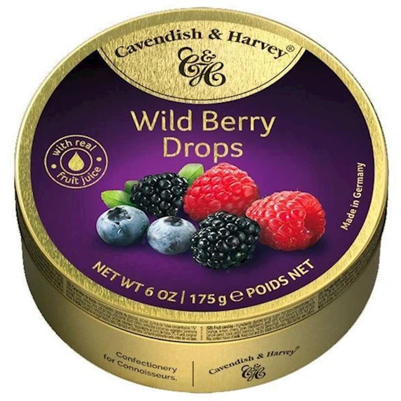 Cavendish & Harvey Boîte Wild Berry Drops 175g