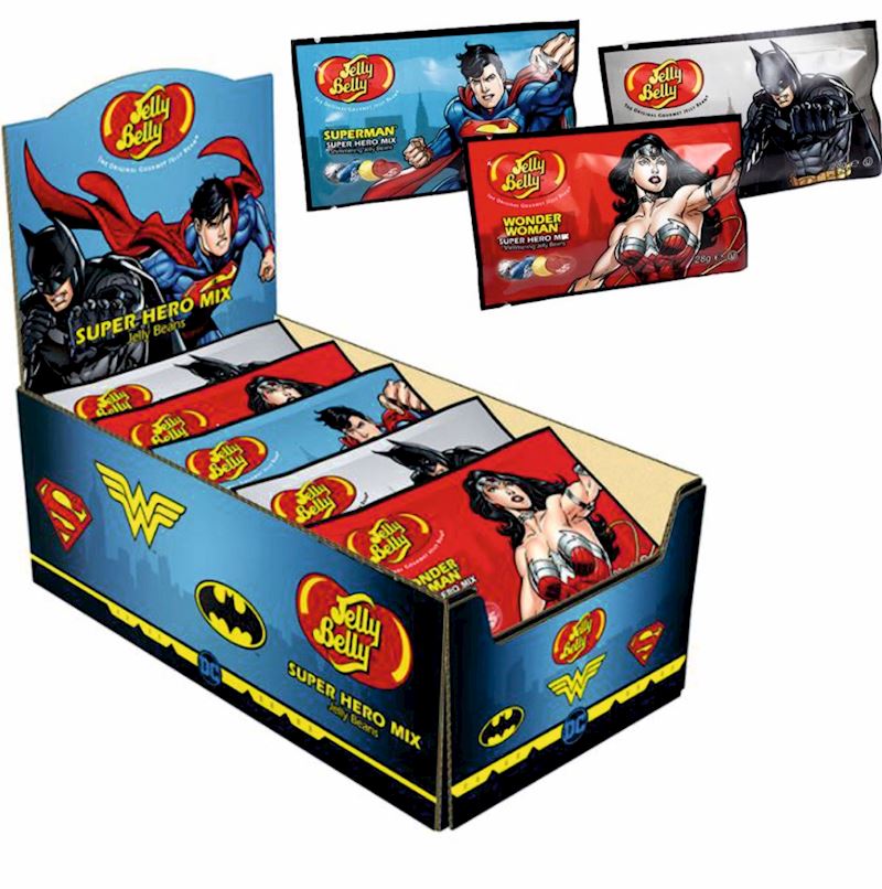 Jelly Belly Super Hero Bags 3xsort. 28g