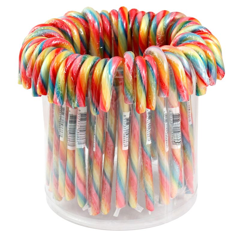 Zuckerstock Candy Canes Rainbow 12g / 13cm