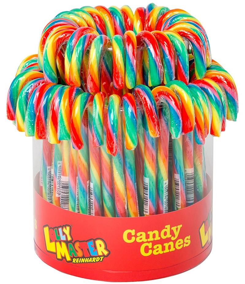 Candy Canes Regenbogen 12g Zuckerstangen 14cm