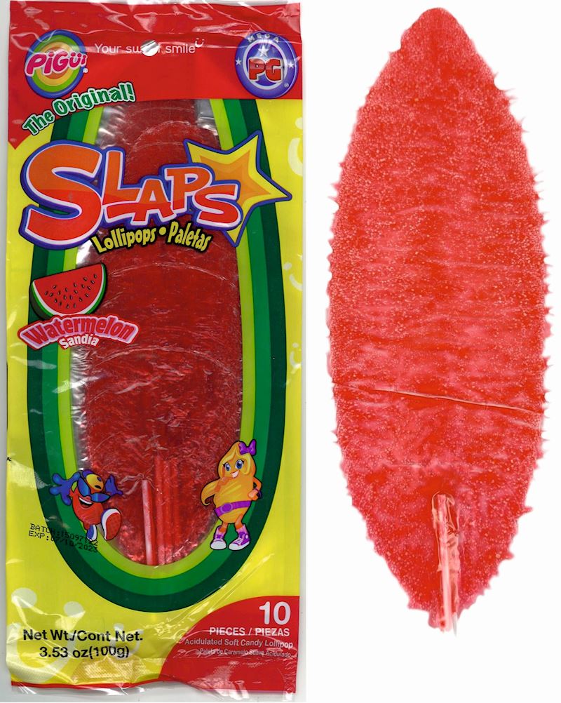 Pigüi Mexican Slaps Lollipops Watermelon 10 Slaps im Beutel