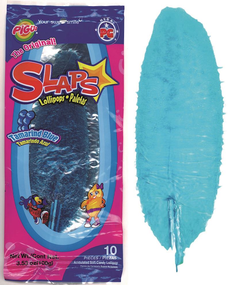 Pigüi Mexican Slaps Lollipops Tamar. Blue 10 Slaps im Beutel