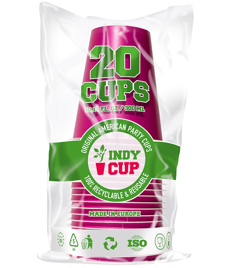 Gobelet Pink Cups 300ml, 20pcs