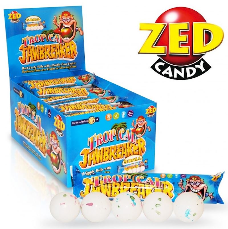 ZED Jawbreaker Tropical Chewing-gum 42g