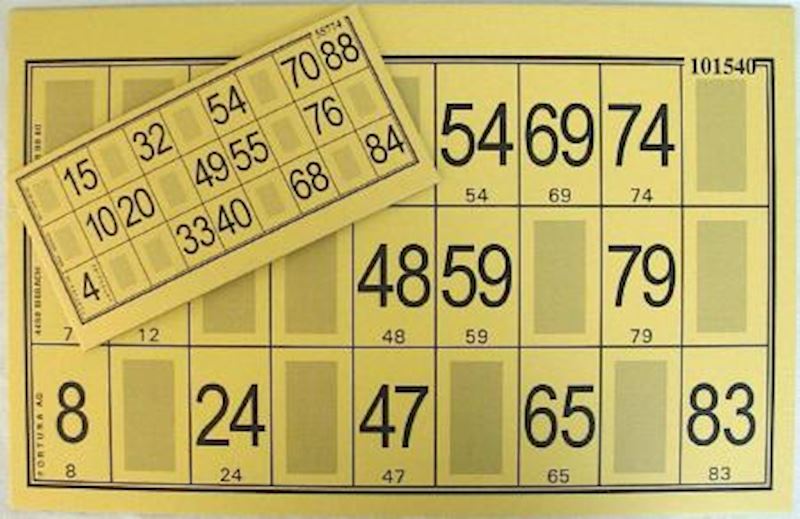 Lottoblätter Papier gelb A4-Format