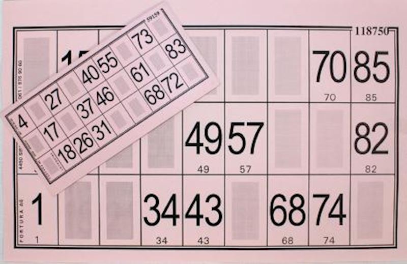 Lottoblätter Papier rosa A4-Format