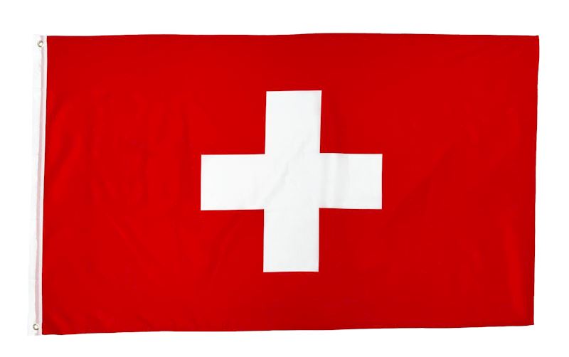 Fahne Schweiz 90x150cm mit Ösen