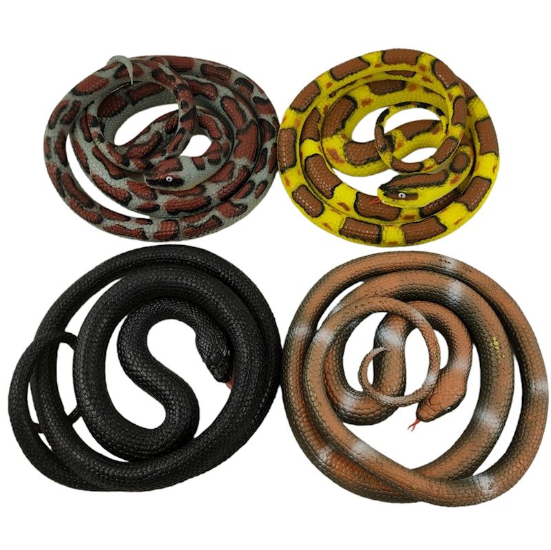 PVC serpent 180 cm 2 couleurs assorties gris & jaune