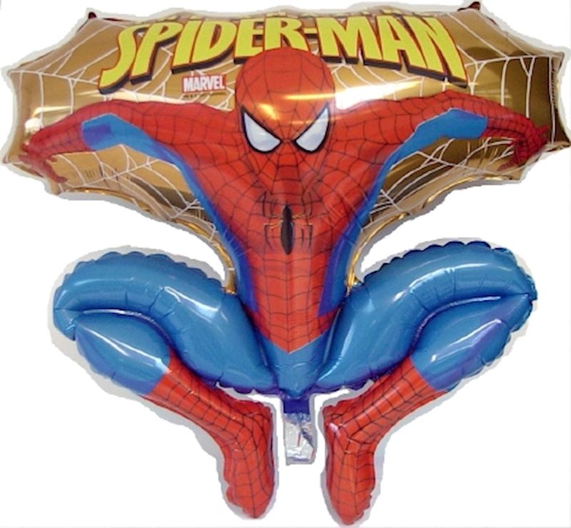 Folienballon offen Spider-Man gold