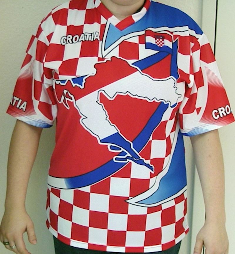 T-Shirt Kroatien Grösse S 100% Polyester