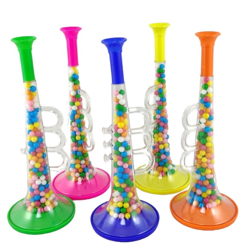 Trompete mit Zuckerperlen 60g diverse Farben transparent