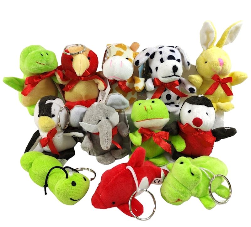 Animaux de peluche 8,5cm avec porte clef