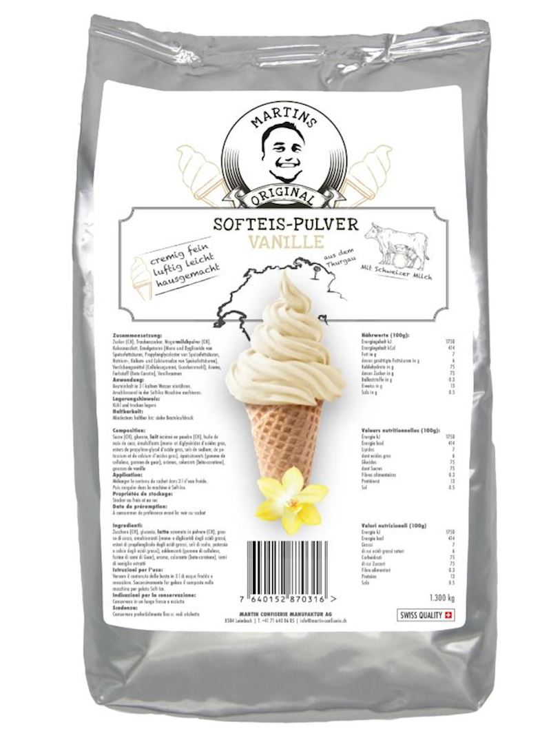 Poudre de glace soft vanille Sachet de 1,3 kg