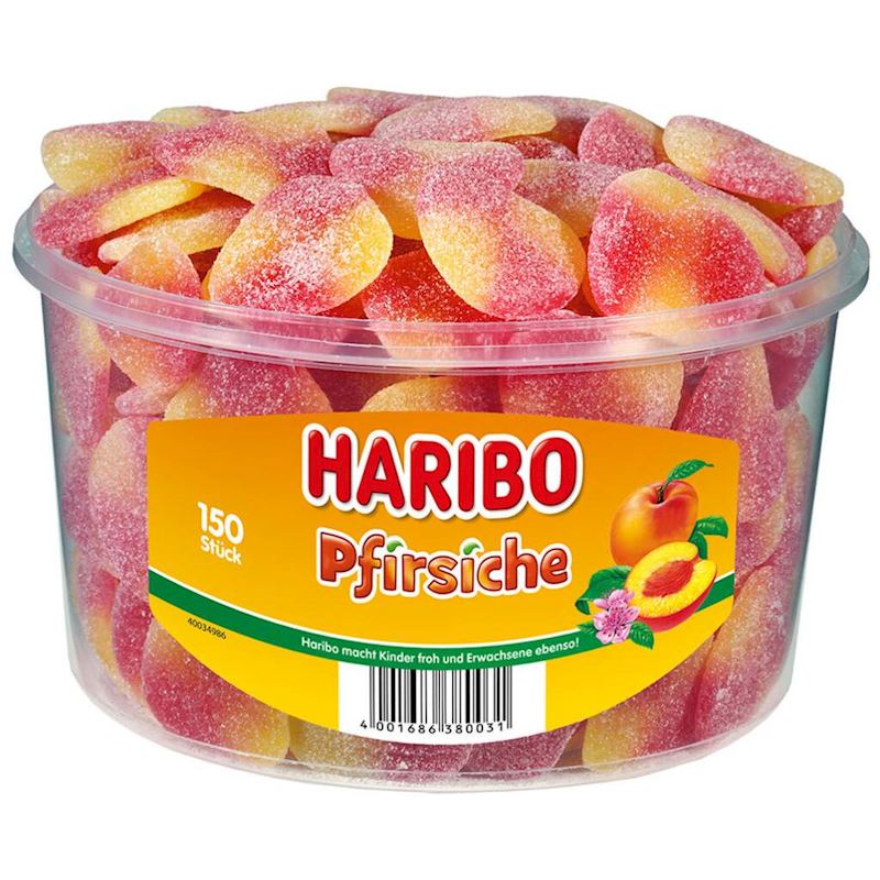 HARIBO Pfirsiche 150 Stück in der Dose