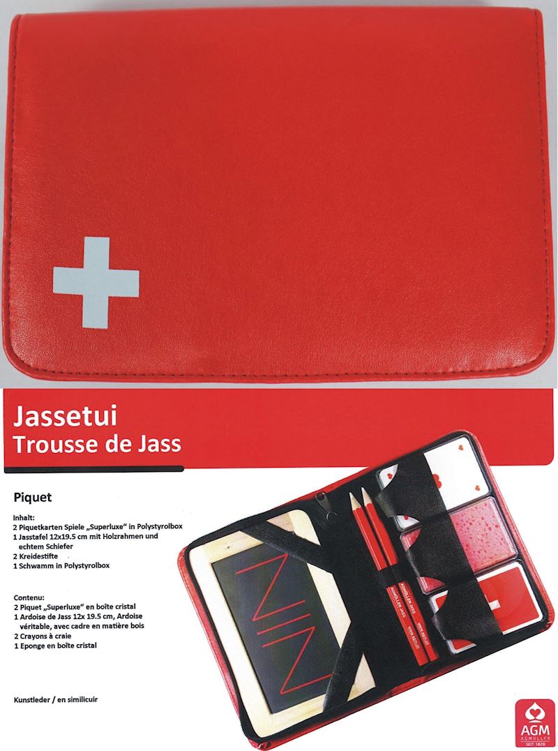 Jassetui Swiss rot 12x20cm 