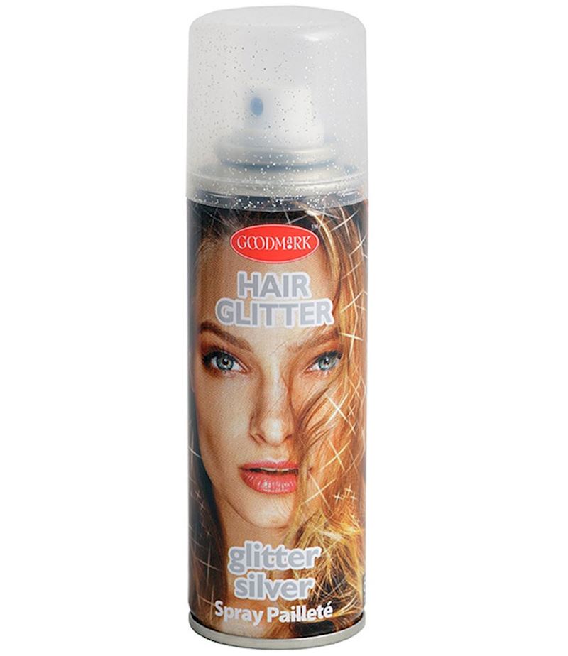 Spray pour cheveux glitter argent 125ml