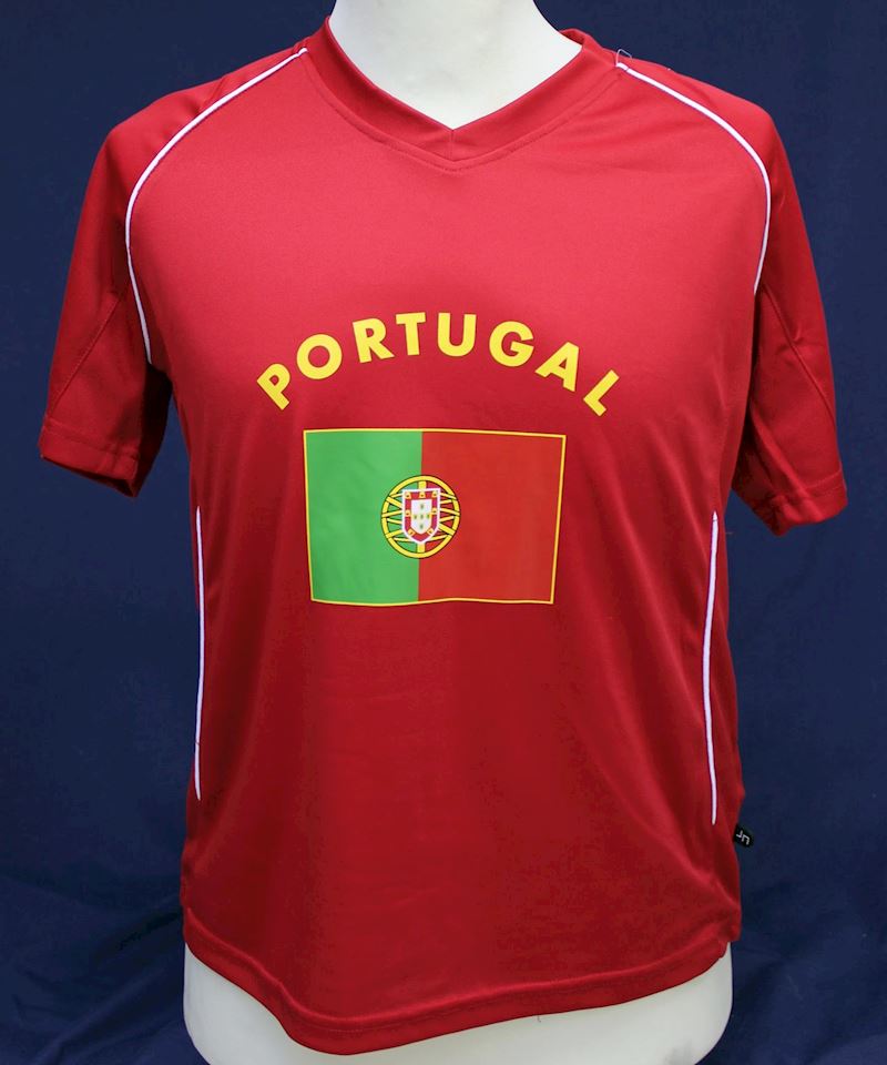 T-Shirt Portugal Polyester Kindergrösse XS / 98