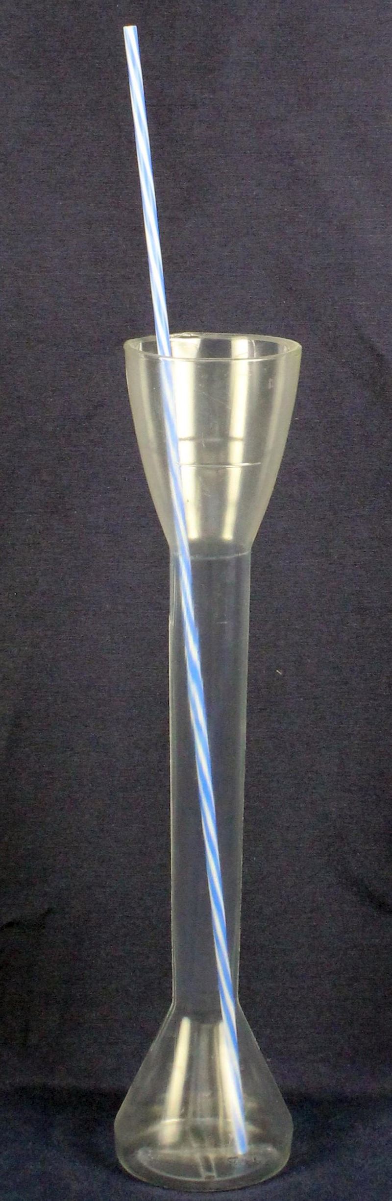 Trinkhalm 55cm blau/weiss (Becher hat Nr. 53486)