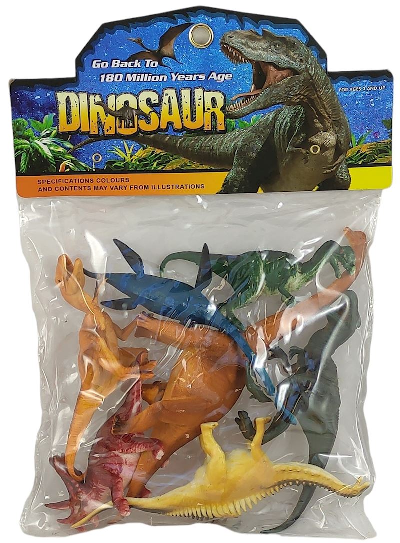 PVC Dinosaure set 5 sort.