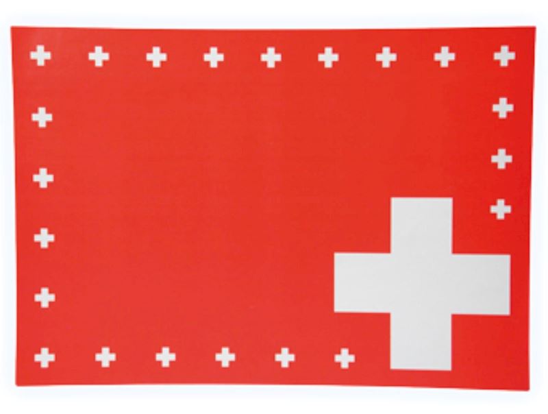 Tischset 8 Stk. CH Kreuz Schweiz 30x40cm