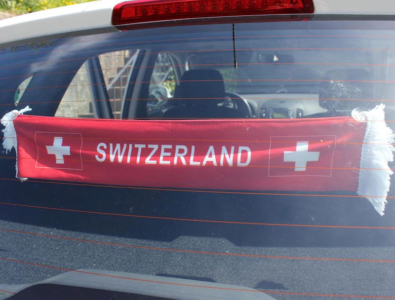 Drapeau pour voiture Suisse