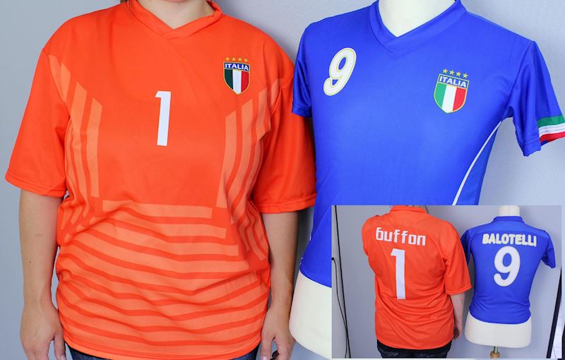 Fussballtrikot Italien Gr. 98 Farbe und Name nicht wählbar