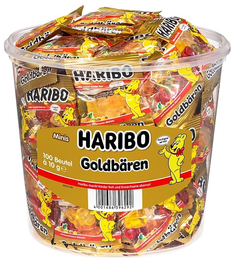 HARIBO Goldbären mini 100 sachet à 10g