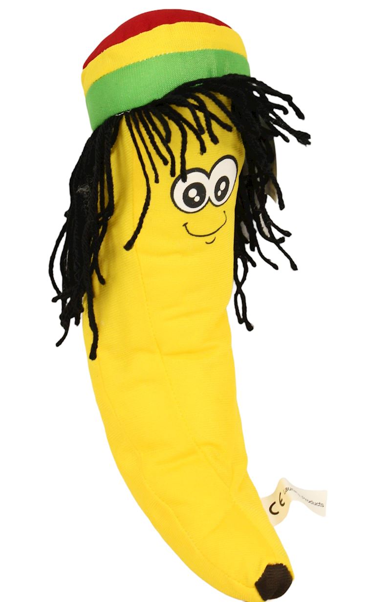 Plüsch Banane mit Gesicht und Rastas 30 cm