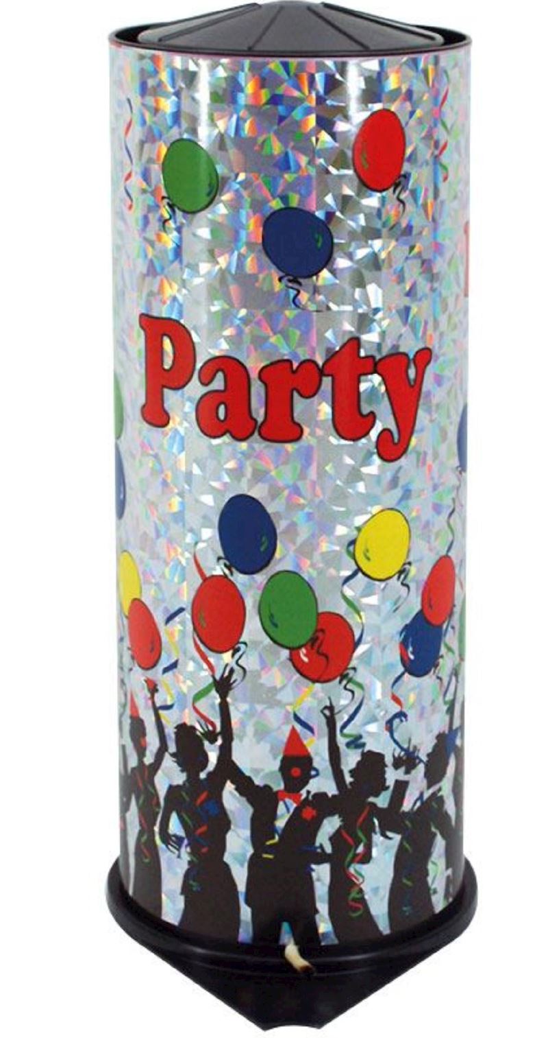 Tischbombe Maxi 27cm Party Time Hologramm