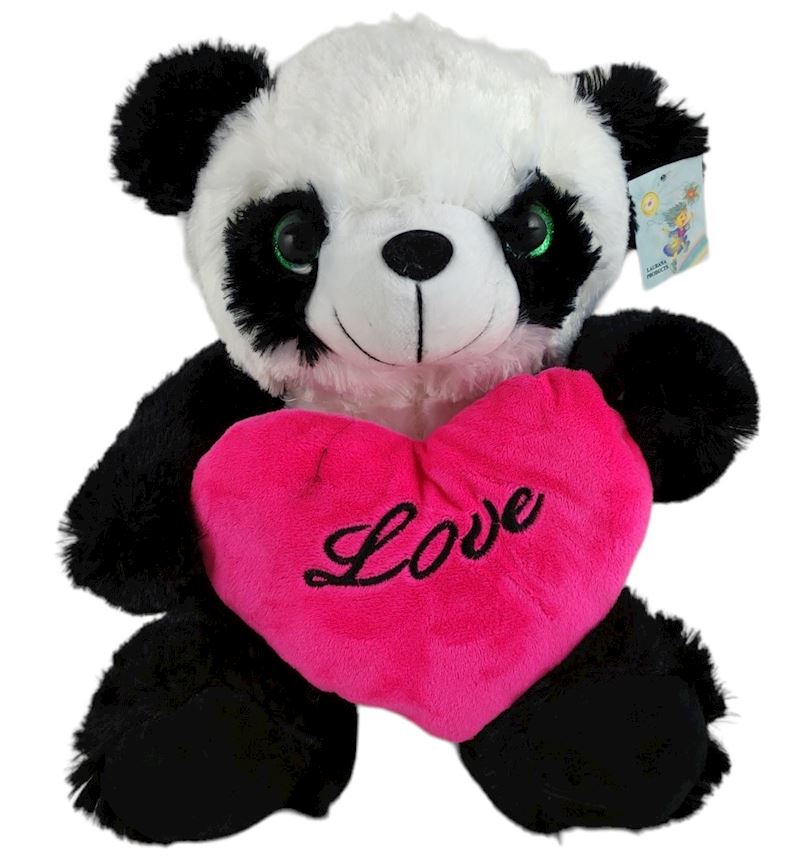 Plüsch Panda mit Herz 30cm 