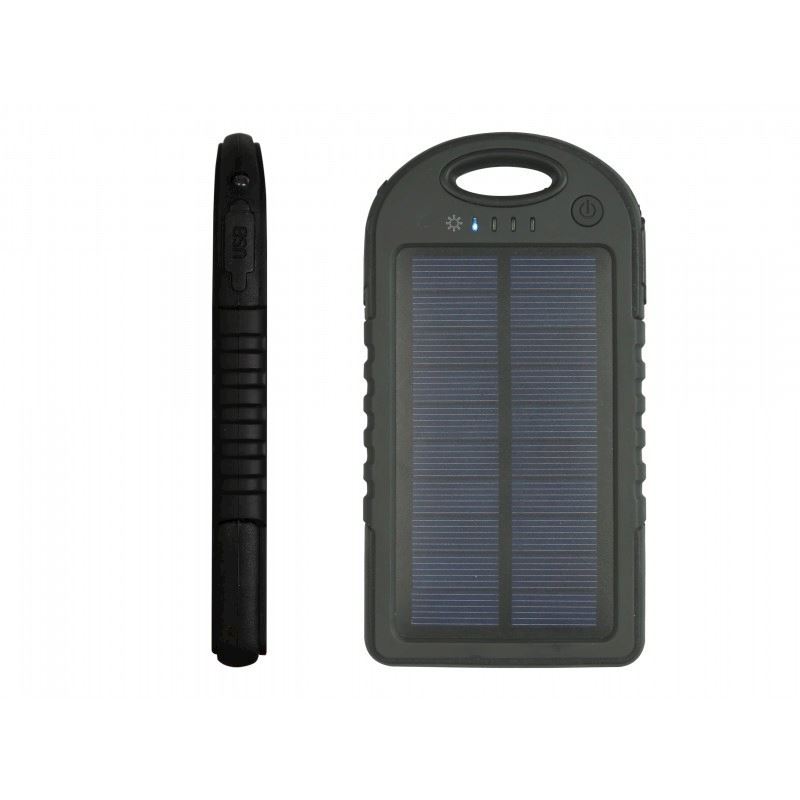 Solar Power Bank mit USB-Kabel 