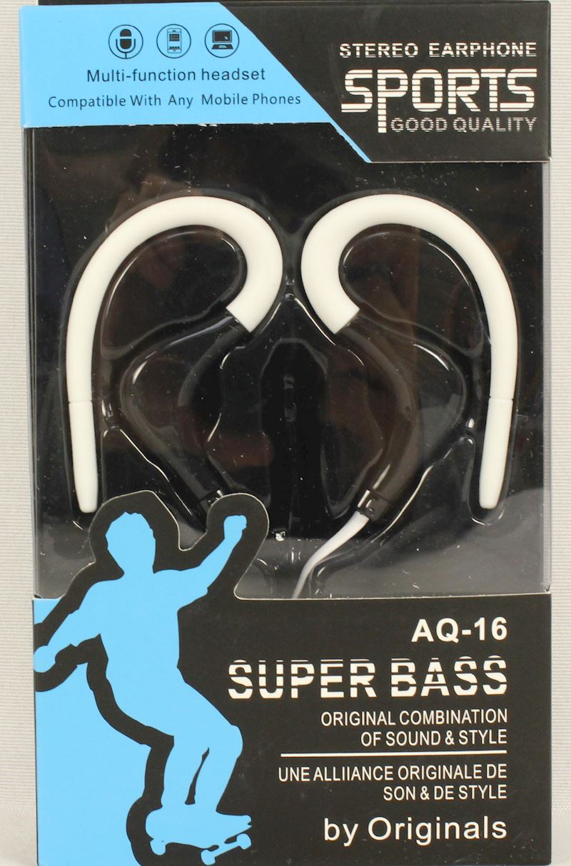 Headset Sport mit Kabel AQ-16 Super Bass div. Farben