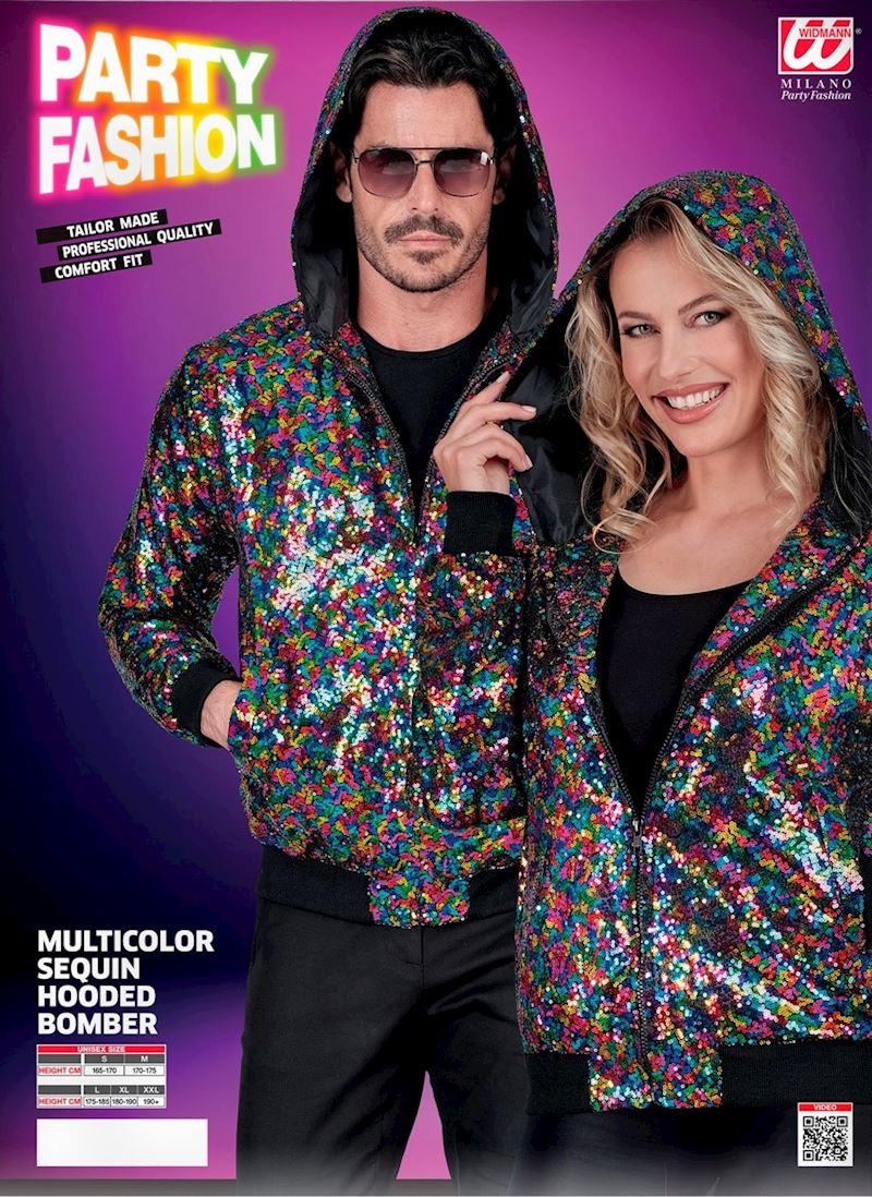 Costume Jacket Bomber avec capuche multicouleur