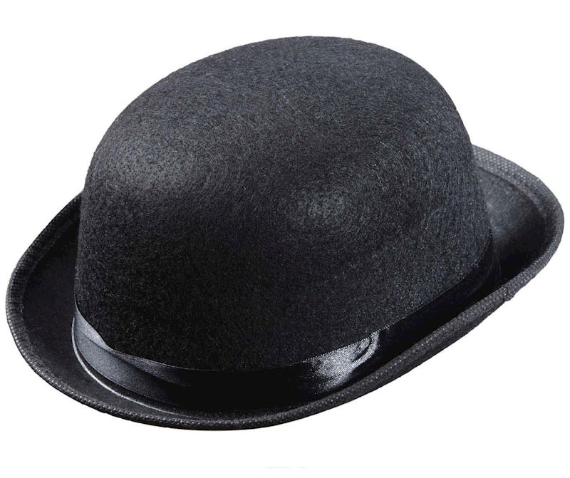 Chapeau noir bowling 