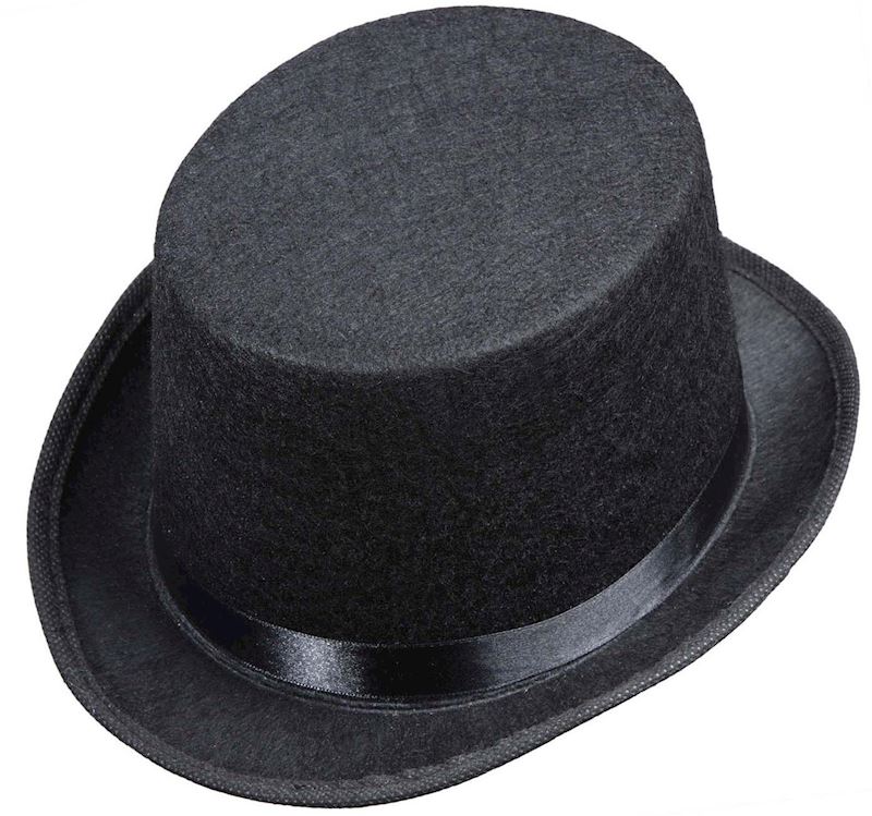 Chapeau haute-de-forme noir 