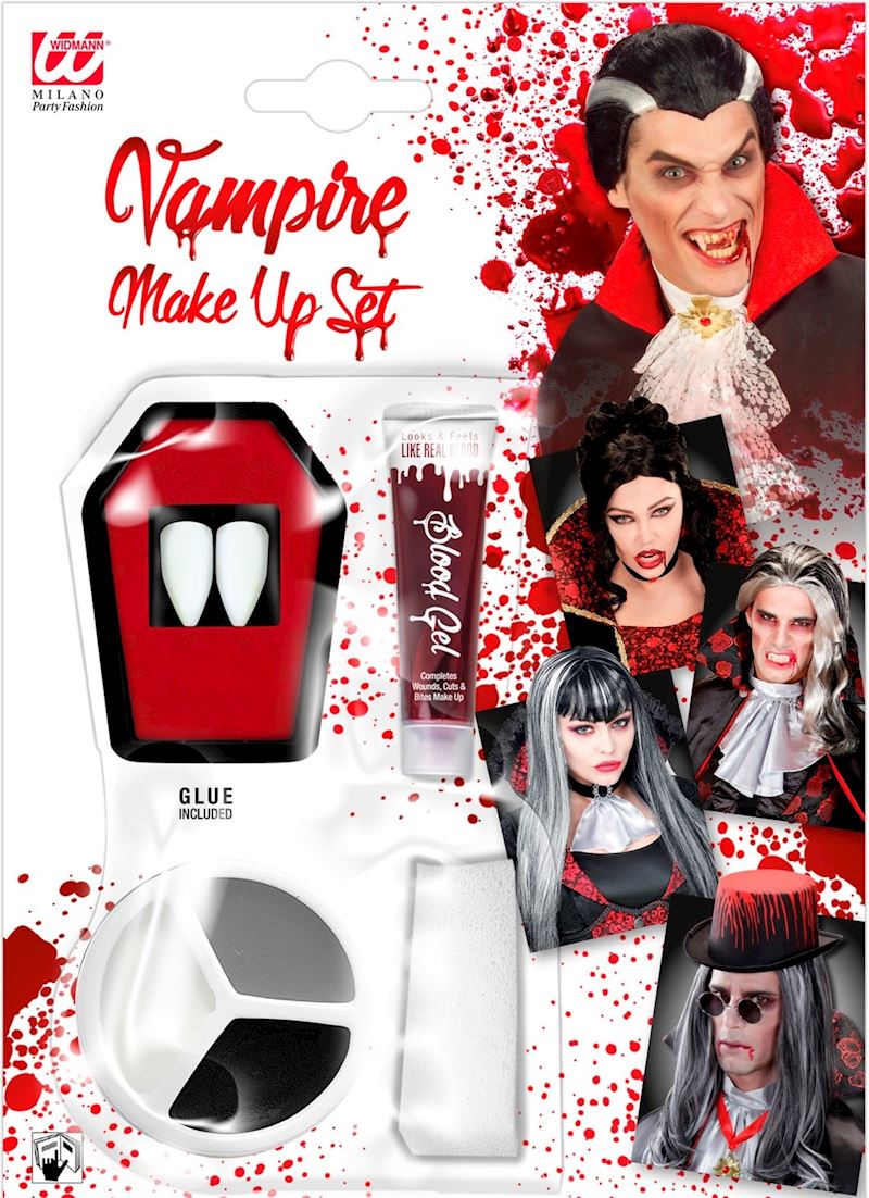 Zähne mit Make Up Vampir Dracula