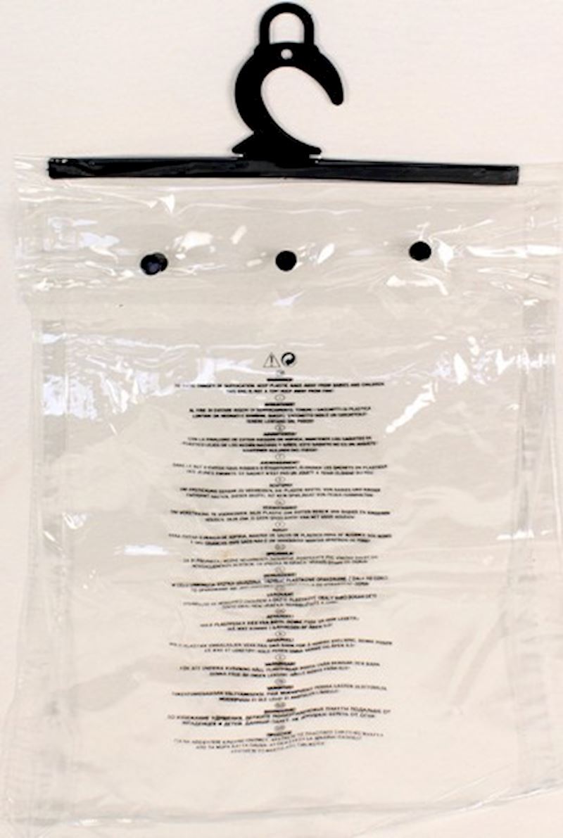 PVC Beutel Tasche Sack für Kostüme Kleider 30x40x2.5 cm