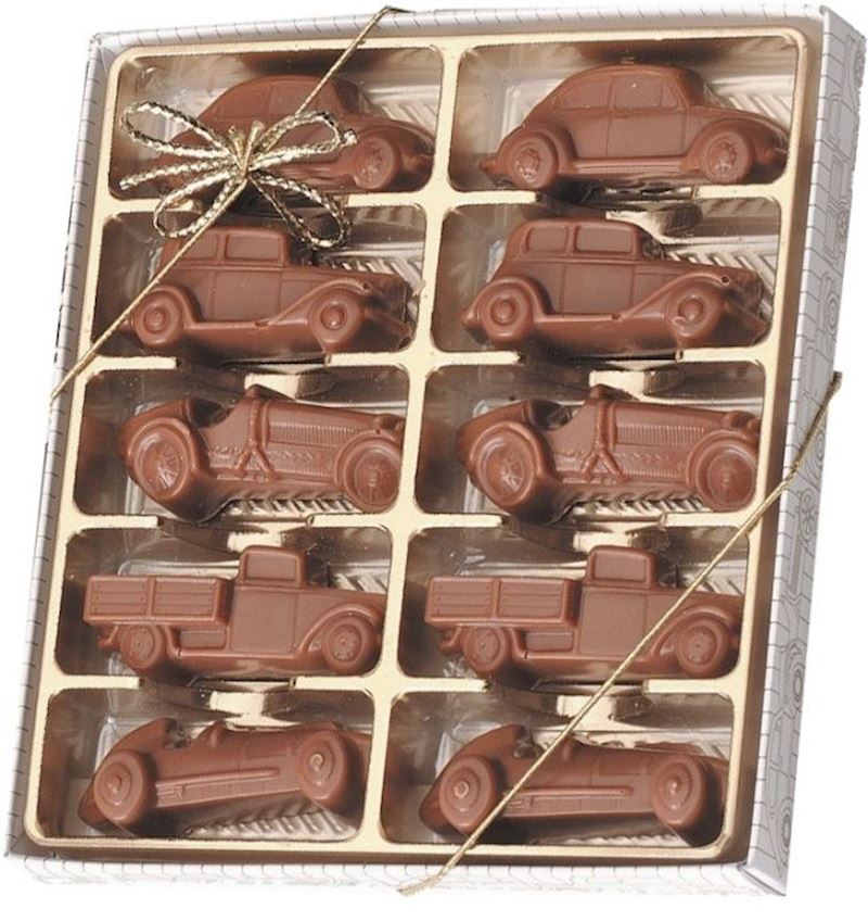 Schokoladen Oldtimer 10er in Geschenkpackung, 100g