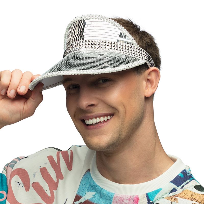 Schirmmütze silber Disco 