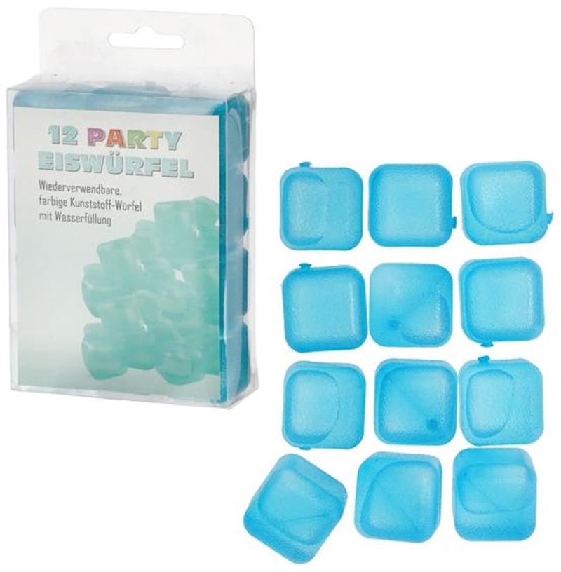 Eiswürfel Set 12er blau Party Eiswürfel