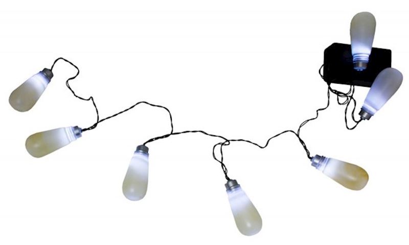 Guirlande 8 ampoules LED son et lumière 2.4m