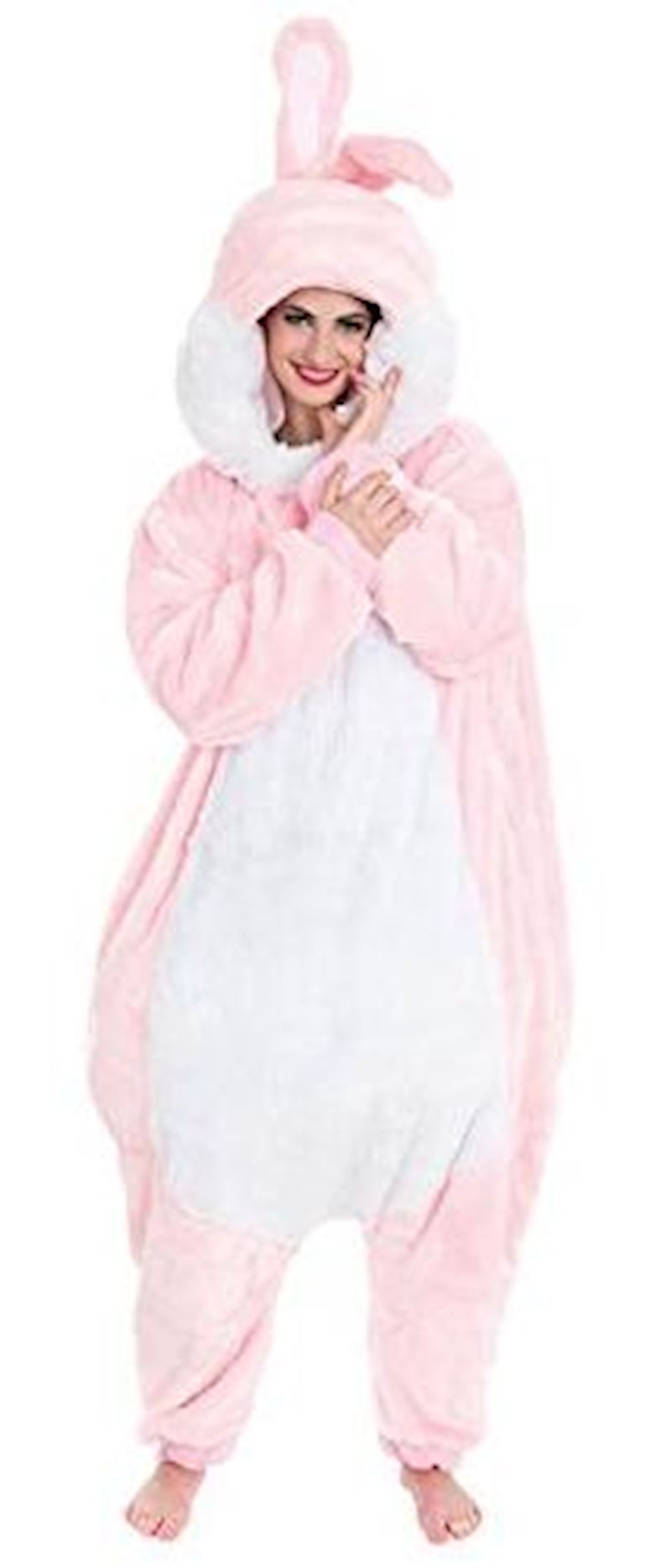 Kostüm Hase rosa 164cm 
